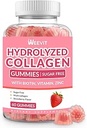 Collagen Gummies for Women, Hydrolyzed Collagen Peptides Gummies with Biotin, Collagen Supplements Gummy with Vitamin B12, C, D, Zinc for Hair Skin Nail