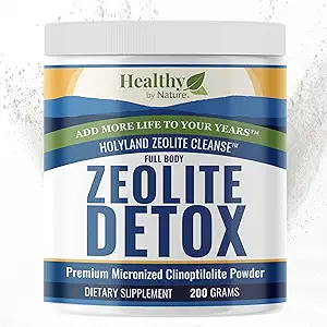 HolyLand Zeolite Cleanse - Zeolite Detox Powder (7.05oz 200 Gram) - Κλινοπτιλόλιθος Φυσικός Ενεργοποιημένος - Μικρονιωμένος 0-25 - Full Body Detox for Women, Men - Υποστηρίζει την ενέργεια, Focus, Immunity, Gut Health