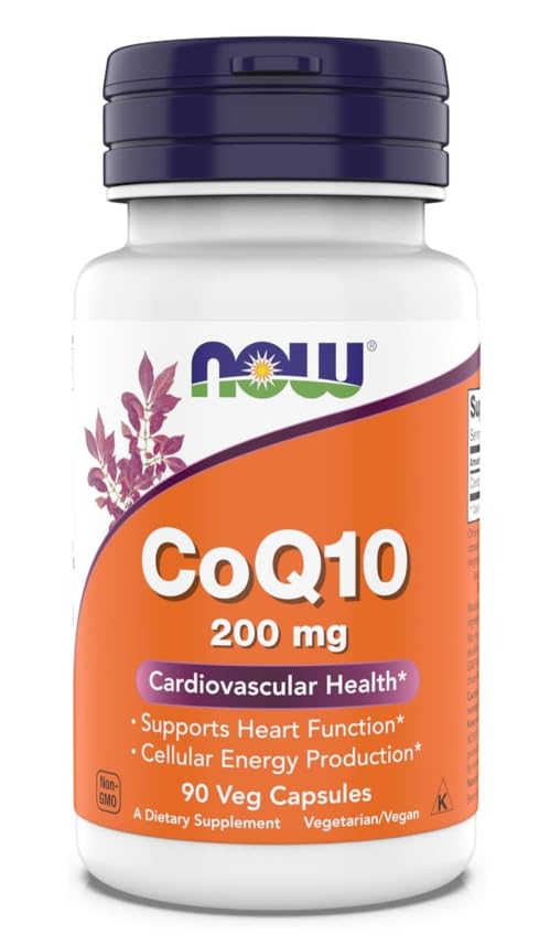 Τώρα Συμπληρώματα - CoQ10 (Συνένζυμο Q10) 200 mg, Υποστηρίζει Καρδιαγγειακή Υγεία *, Kosher, Vegan 90 Καψάκια Χορτοφαγικής