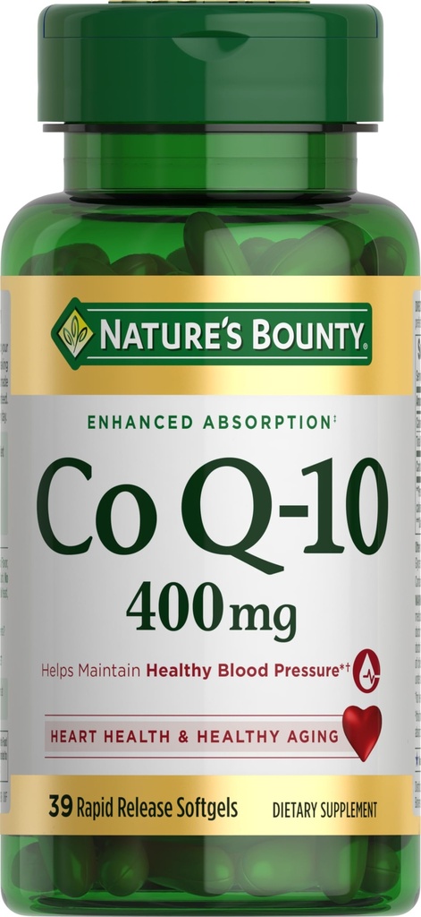 Natures Bounty Co Q-10 400mg, 39 Softgels ταχείας απελευθέρωσης