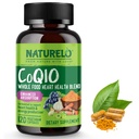 NATURELO Ολόκληρο το συμπλήρωμα CoQ10 τροφίμων, 120 κάψουλες Veg, καρδιακό μείγμα υγείας, ισχυρό αντιοξειδωτικό, CoQ10 100mg υποστηρίζει την παραγωγή ενέργειας