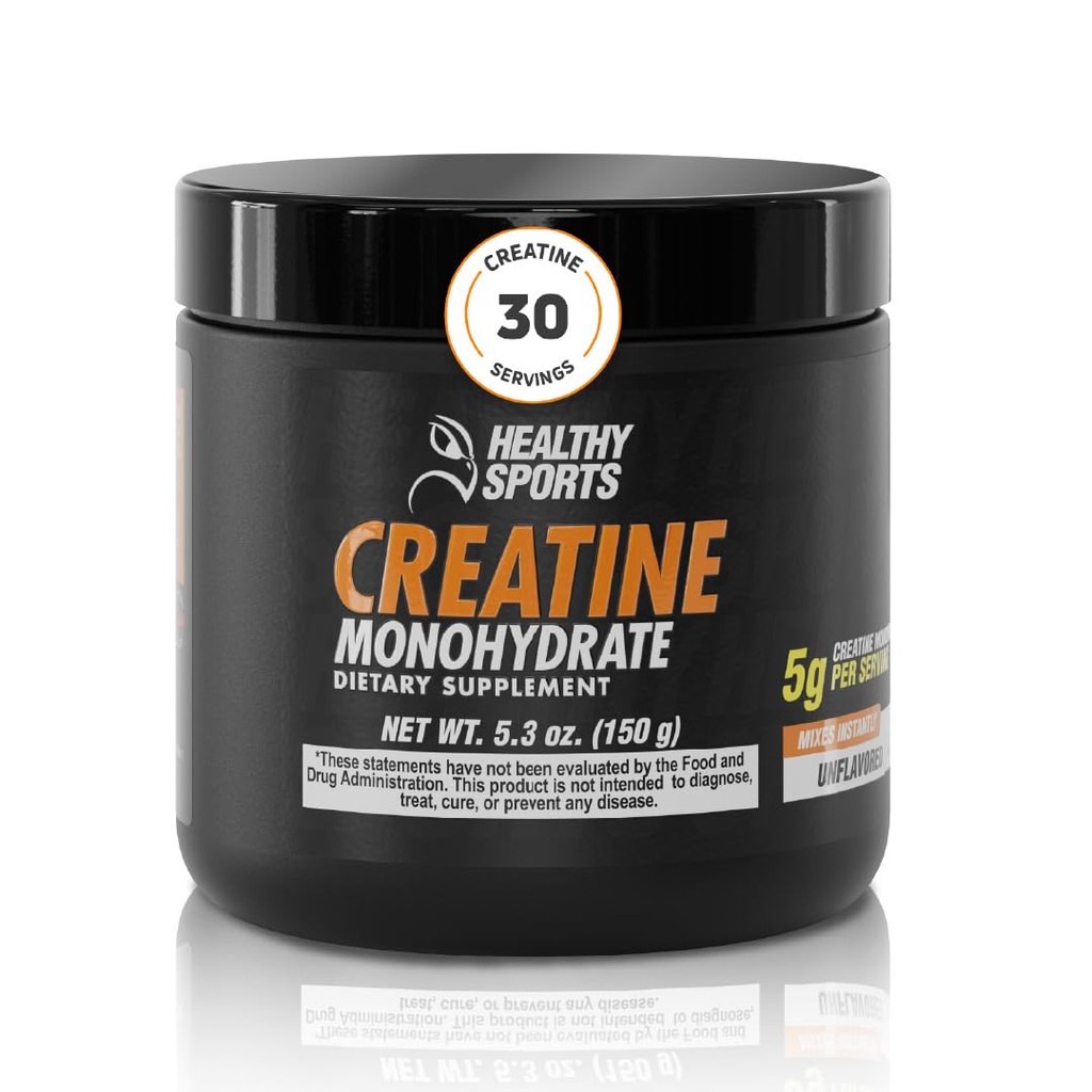 Creatine Monohydrate Powder 5g 30 Servings Unflavored 150g