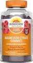 Sundown Magnesium Citrate Gummies, Raspberry Flavored, 60 Count