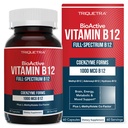 BioActive Vitamin B12 - 1000 mcg, Contains All 3 Coenzyme Forms (Methyl, Adenosyl & Hydroxy) Plus Methylfolate Cofactor | Supports Energy, Metabolism & Mood | Vegan, Non-GMO (60 Servings)