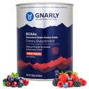 Gnarly Nutrition BCAA Powder, Fruit Punch – BCAAS Amino Acids – NSF Sport Certified – Συμπλήρωμα για την υποστήριξη και την αναδόμηση των μυών – Fruit Punch με καφεΐνη, 10.58 oz