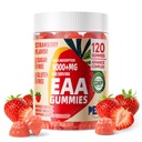 Κατοικίδια ζώα Purest EAA Gummies 120 Gummies (Strawberry), Essential Amino Acids - Όλα 9 Essential Aminos (EAA) και όλα τα διακλαδισμένα chain Aminos (BCAAs), μη GMO, χωρίς γλουτένη, χορτοφάγους φιλικούς