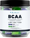 Primal BCAA Variety Pack, Blue Raspberry + Great Ape Green Apple Flavored (20 Stickpacks) - 7G BCAA per Serving, Branched Chain Amino Acids