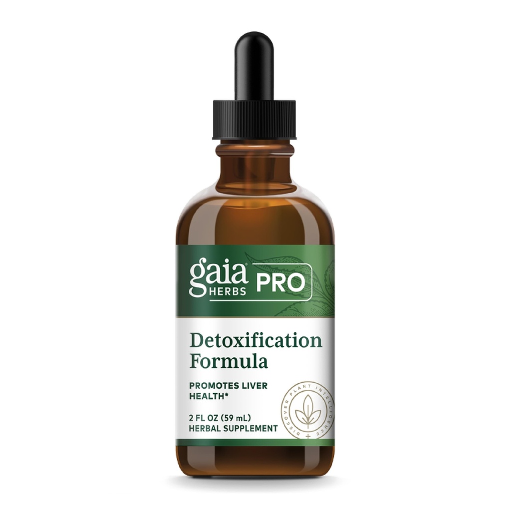 GAIA HERBS PRO Αποτοξίνωση Φόρμουλα - Υποστηρίζει την υγεία του ήπατος και την αποτοξίνωση * - Γαϊδουράγκαθο, Κίτρινη Αποβάθρα & Περισσότερα - 2 fl oz (30 υπηρεσίες)