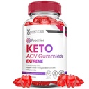 Premier Keto ACV Gummies Extreme 2000MG Premier Keto Gummies Apple Cider Vinegar Formed with Pomegranate Beet Juice Powder B12 Vegan Non GMO 60 Gummys