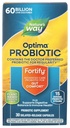 Τρόπος της φύσης Οχυρώστε Optima Probiotic για ενήλικες, 60 Billion Live Cultures, 15 Strains, Gut Comfort*, Υποστηρίζει Digestive Ισορροπία και Ανοσοποιητική Υγεία*, Κρατήστε ψυκτικά, 30 κάψουλες (Packing May Vary)