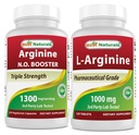 Best Naturals L- Αργινίνη NO Booster 1300 mg & L-αργινίνη 1000 mg