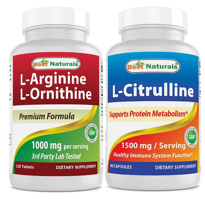 Best Naturals L-αργινίνη L-Ορνιθίνη - 1000mg & L-Κιτρουλίνη 1500mg
