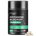 Bravado Labs DAO Συμπληρώματα Blocker ισταμίνης - Επιπλέον δύναμη 30.000 HDU Ένζυμο DAO + Οξειδάση διαμίνης & βιταμίνη C για την καθημερινή ισταμίνη Μεταβολισμός & ανοσοποιητική υποστήριξη - 120ct