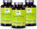 New Nordic Active Liver Gummies, Milk Thistle, Artichoke & Turmeric Supplement, Φυσικό Ροδάκινο & Μάνγκο Γεύση, Ζάχαρη Χωρίς & Vegan, 60 Count (Pack of 3)