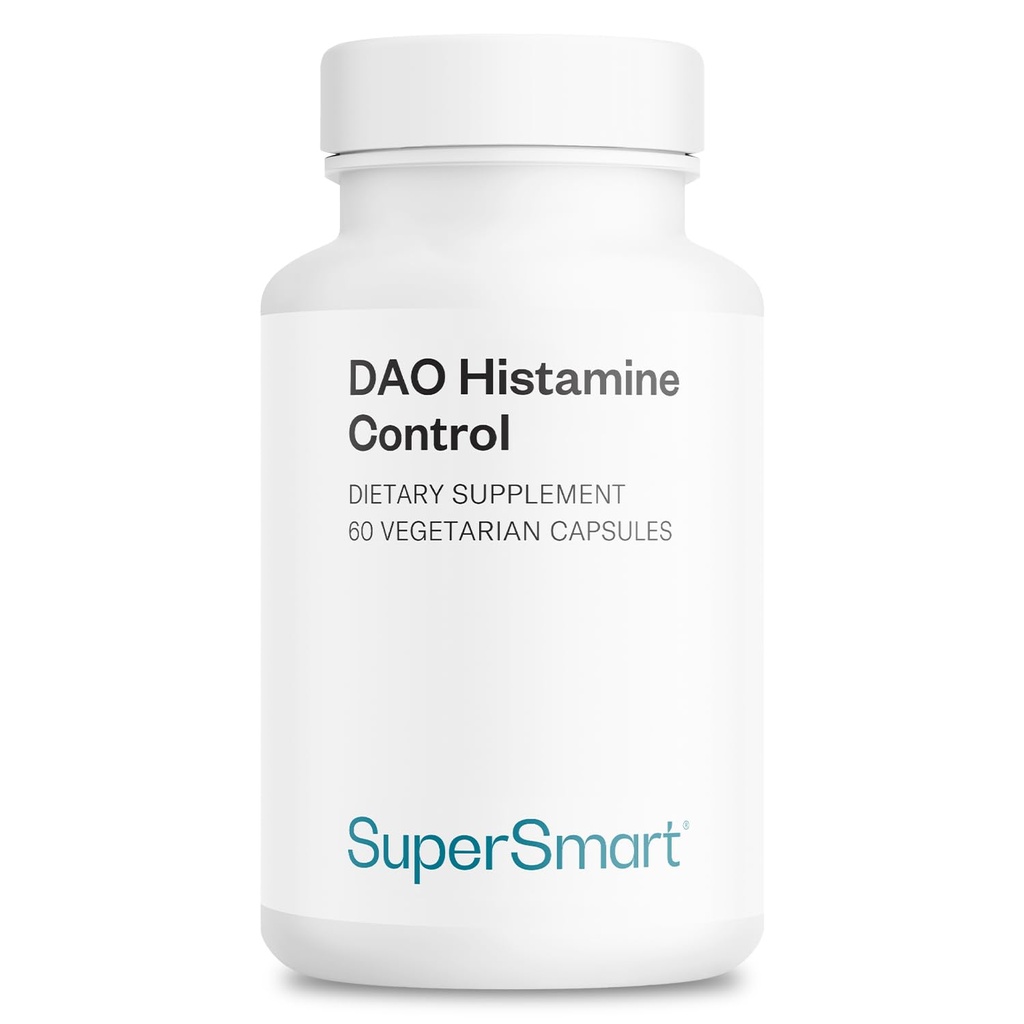 Supersmart DAO Histamine Control (High Potency) - Micro-Encapsulated Pea Spruts DAO Enzyme - Ενισχυμένο με Quercetin & Βιταμίνη C - Συμπλήρωμα Οξειδάσης Διαμίνης 
