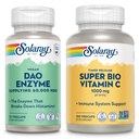 SOLARAY DAO Enzyme and Super Bio Vitamin C 1000mg - Digestive Enzymes to Break Down Histamine - Timed Release VIT C w/Bioflavonoids Συμπλήρωμα Ανοσολογικής Υποστήριξης, Vegan, 60-Day Εγγύηση, 30/50 Υπηρεσίες