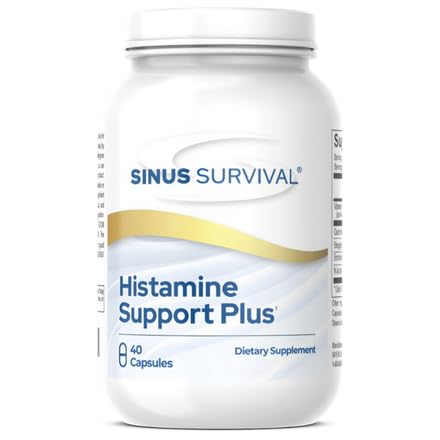 Histamine Υποστήριξη Plus Φυσικός αποκλεισμός ισταμίνης & Αλλεργία συμπλήρωμα ανακούφιση υποστηρίζει Sinus Υγεία, ανοσοποιητική ισορροπία & μη-νυσματικός κανονισμός ισταμίνης - 40 κόμης