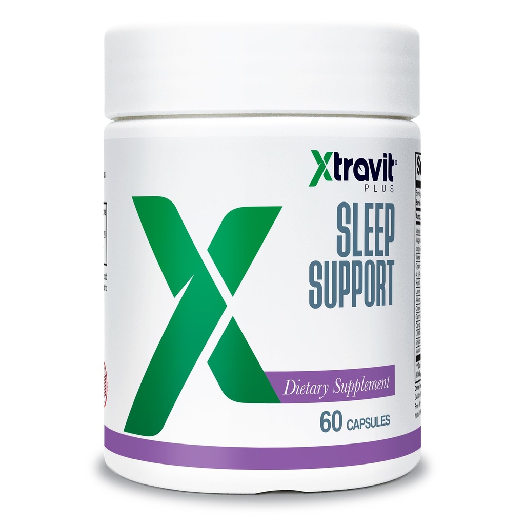 Sleep Support Supplement - Φυσικό βοτανικό υπνωτικό για άνδρες και γυναίκες - Επιπλέον ενίσχυση ΡΜ Συμπληρώματα - May Support Calm & Deep Rest - Μη ΓΤΟ & Χωρίς γλουτένη, 60 κάψουλες