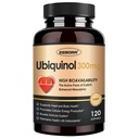 ZEBORA Ubiquinol CoQ10 300mg Softgels, 4-σε-1 Ισχυρό Αντιοξειδωτικό για την καρδιά και την αγγειακή υγεία, Απαραίτητη για την παραγωγή ενέργειας, Max Απορρόφηση Ενεργή μορφή CoQ10, 120 Softgels