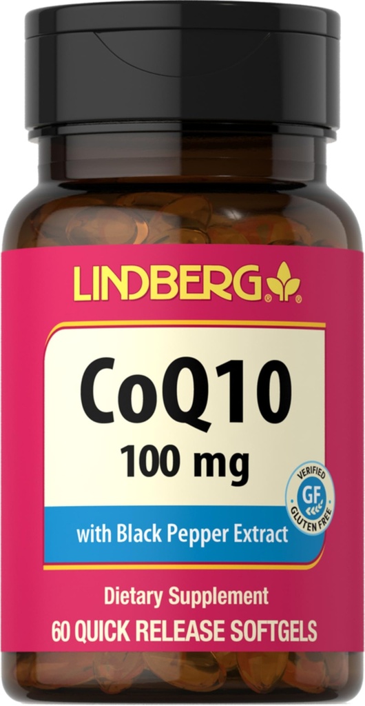 Lindberg CoQ10 100mg Softgels 