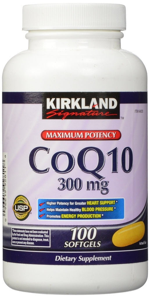 Kirkland Υπογραφή COQ10 100 Softgels, 300 mg, 6.4 Ουγγιά