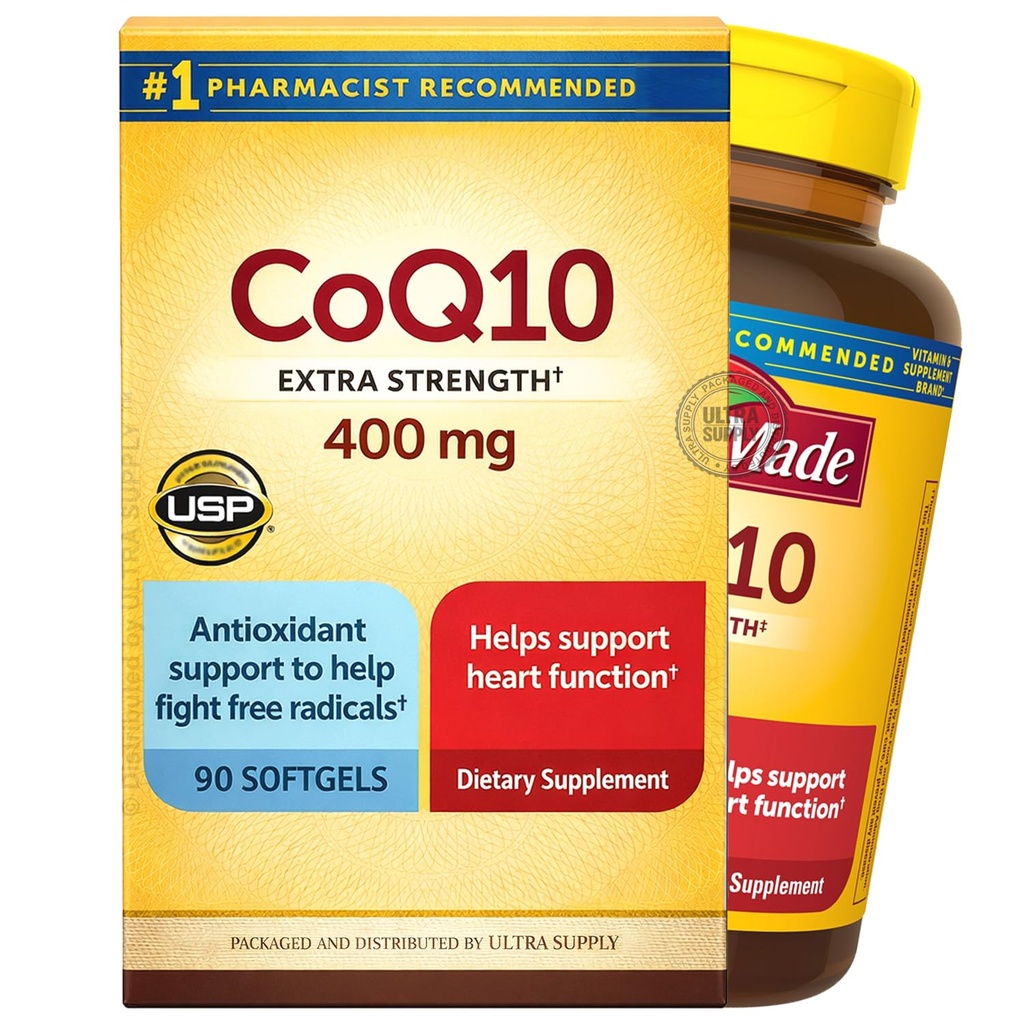 Nature Mades CoQ10 400 mg, (90 Αριθμός - Συσκευασία αξίας) Softgels 