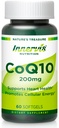 Υψηλή απορρόφηση CoQ10 200mg Softgels για την υγεία της καρδιάς & την ενέργεια Μεταβολισμός - ισχυρό αντιοξειδωτικό συμπλήρωμα για τους χρήστες Statin - 30 ημέρες προσφοράς από την Innervis Διατροφή
