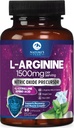 L-Arginine Complex - Extra Strength Nitric Oxide Booster Supplement - Premium Energy Blend for Natural Heart Health & Muscle Support - Μη ΓΤΟ, Κατασκευασμένο για άνδρες και γυναίκες, Εμφιαλωμένο ΗΠΑ - 60 Κάψουλες