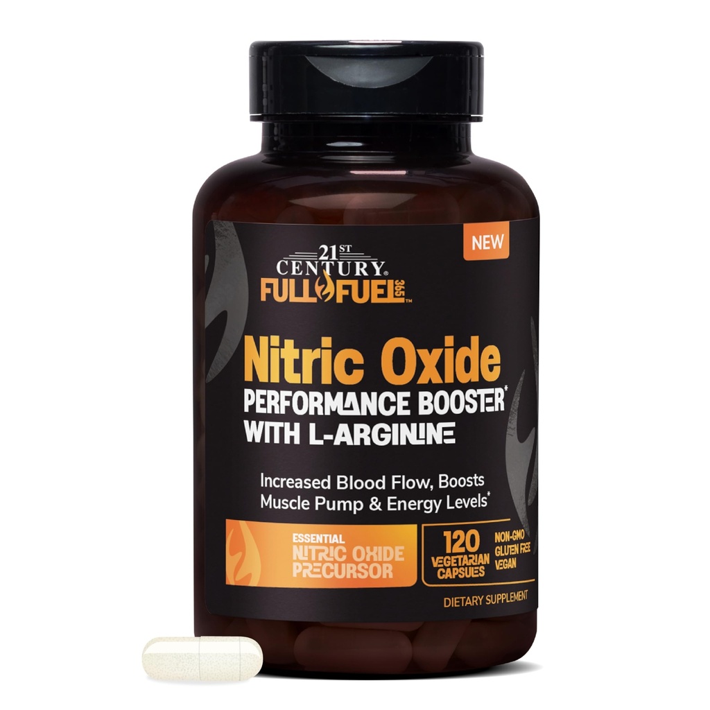 21ος αιώνας πλήρες καύσιμο 365 Nitric Oxide απόδοσης Booster με L-αργινίνη