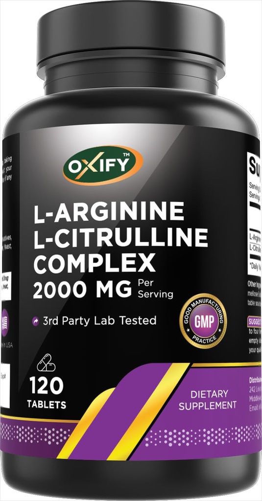 Oxify L-αργινίνη L-Citrulline Complex 2000 mg Per Serving 