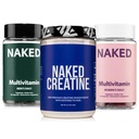 NAKED Creatine + Ανδρικό & Γυναικείο Πολυβιταμινούχο δέμα – Pure 1.000g Creatine Powder with Daily Multis for Strength, Gut & Immune Health