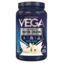 Vega Protein + Creatine - 30g Plant-Based Protein, Vanilla, 20 Servings, 3g Creatine, 5g BCAAs, Vegan, Keto, Gluten Free, Dairy Free, Low Carb, for Muscle Growth & Repair, Drink Mix, 33.9oz