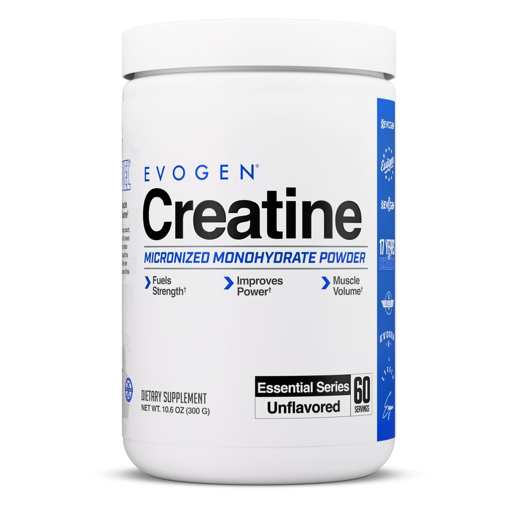 Evogen Creatine Monohydrate Powder - Μικρονωμένη Creatine για γυναίκες & άνδρες 
