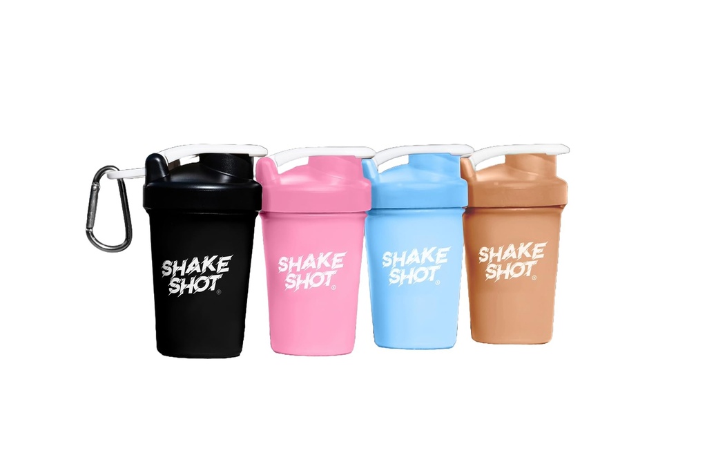 Χρώματα 4 Συσκευασία - 4 ουγκιά μίνι shaker μπουκάλι για την προ προπόνηση, Createine, Small Scoop Συμπληρώματα (όχι για πρωτεΐνες) Clip & Shaker Ball