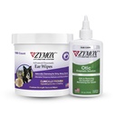 PET KING BRANDS ZYMOX Ενζυματικά Αυτιά και Οτική Λύση Υδροκορτιζόνη Δωρεάν για Σκύλους & Γάτες - Product Bundle - για Βρώμικα, Κερασμένα, Μυρωδάτα Αυτιά & για Λοιμώξεις, 100 Count Wipes & 4oz Μπουκάλι