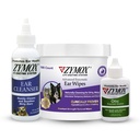 PET KING BRANDS ZYMOX Ενζυμικά Σκουπίδια Αυτιών, Καθαριστικό Αυτιών, Λύση Οτικού Αυτιού για Σκύλους και Γάτες - Product Bundle - για Βρώμικα, Κερασμένα, Μυρωδάτα Αυτιά και για Λοιμώξεις Αυτιών Soothe, 100 ct, 4 oz και 1,25 oz