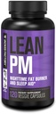 Jacked Factory Lean PM Night Time Fat Burner, Sleep Aid Suppressant για άνδρες και γυναίκες - 120 διεγερτικά-ελεύθερο Veggie χάπια απώλειας βάρους διατροφής