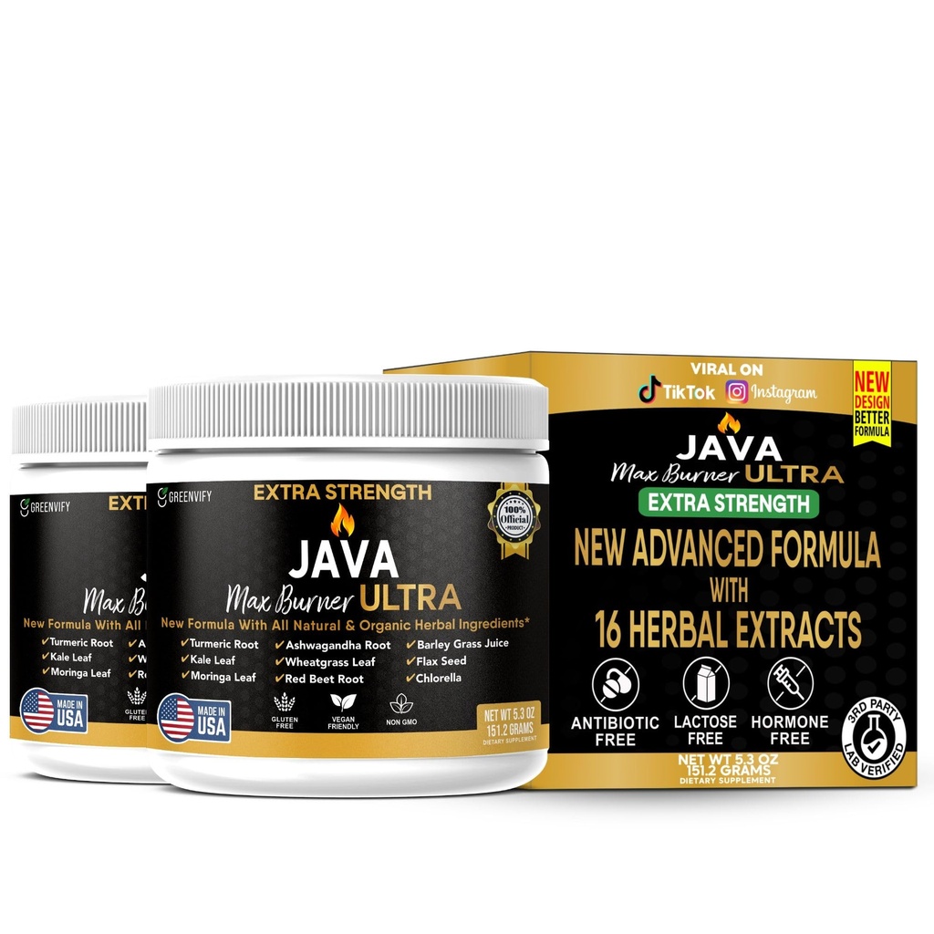 Java Max Burner Ultra Extra δύναμη, φυσικά & βιολογικά φυτικά συστατικά, 5.3 oz (2)