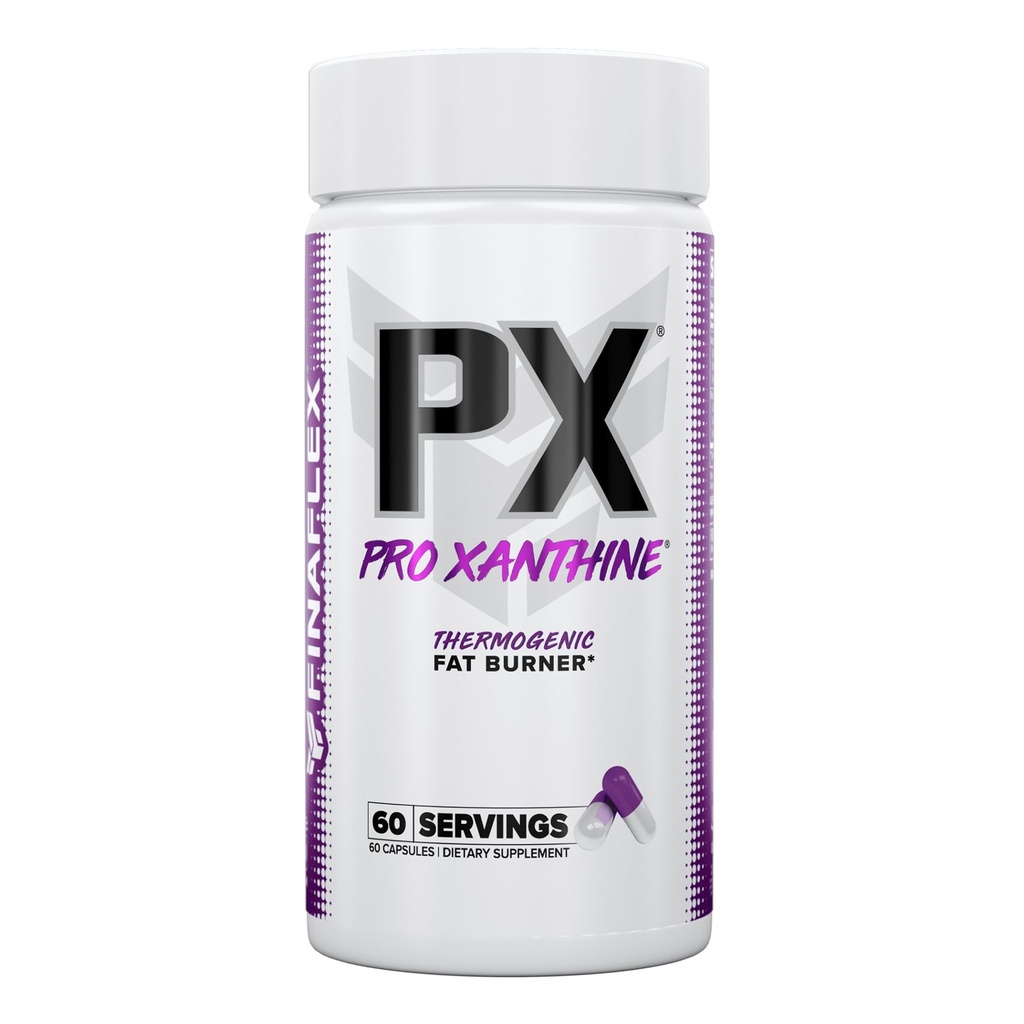 FINAFLEX PX PRO Ξάνθη - 60 κάψουλες - Θερμογόνο - Προάγει την ενέργεια, την εστίαση και την όρεξη Καταστολή - Με καφεΐνη & TeaCrine - 60 εξυπηρετήσεις