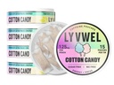 LyvWel 125mg Caffeine Energy Pouches – Καθαρή ενέργεια με Guarana για Focus & Stamina – 5-Pack (75 Total Pouches) (5 Pack, Cotton Candy)
