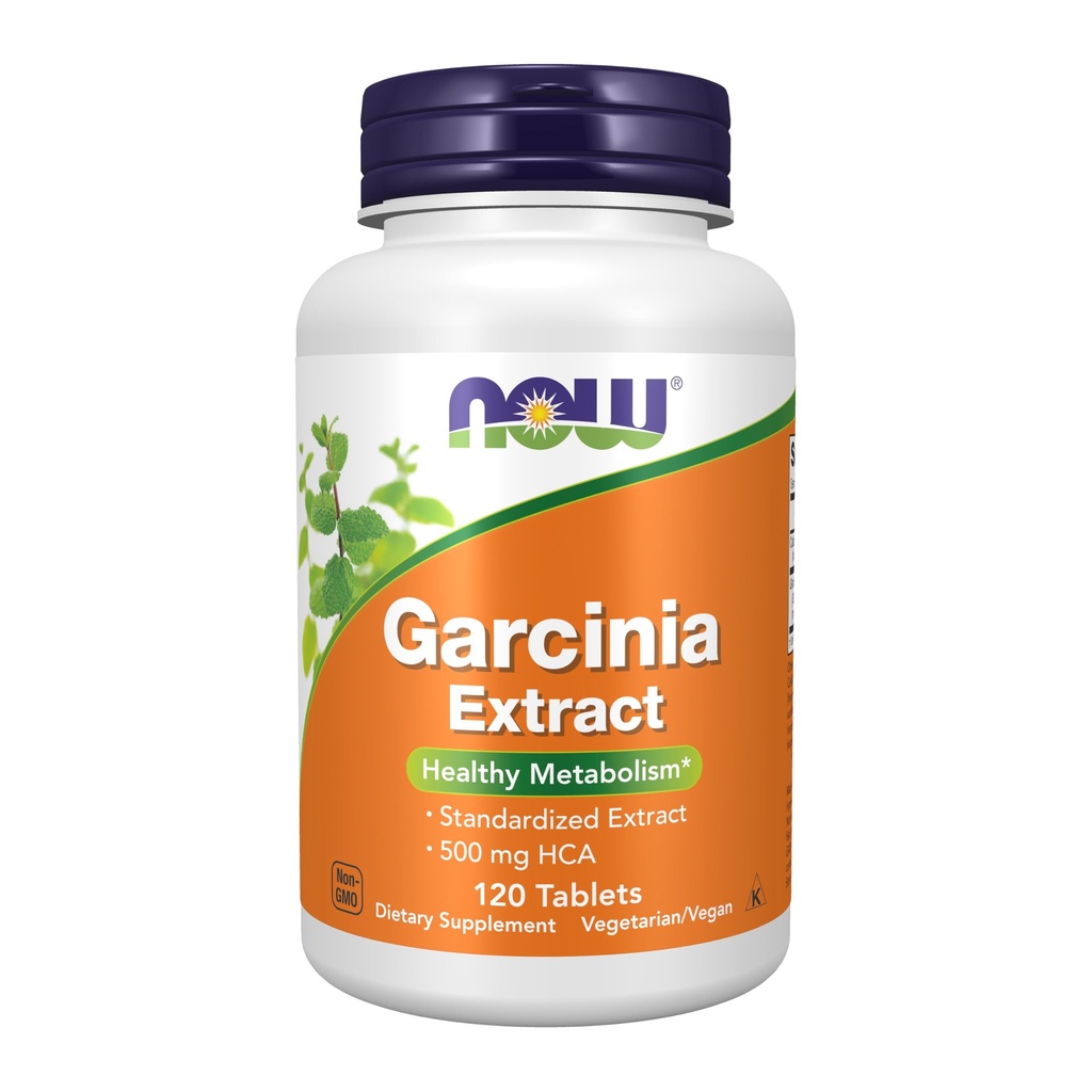 NOW Συμπληρώματα Τροφίμων, Garcinia (Garcinia Cambogia) 1. 000 mg, Υγιής Μεταβολισμός *, Απώλεια βάρους, 120 δισκία