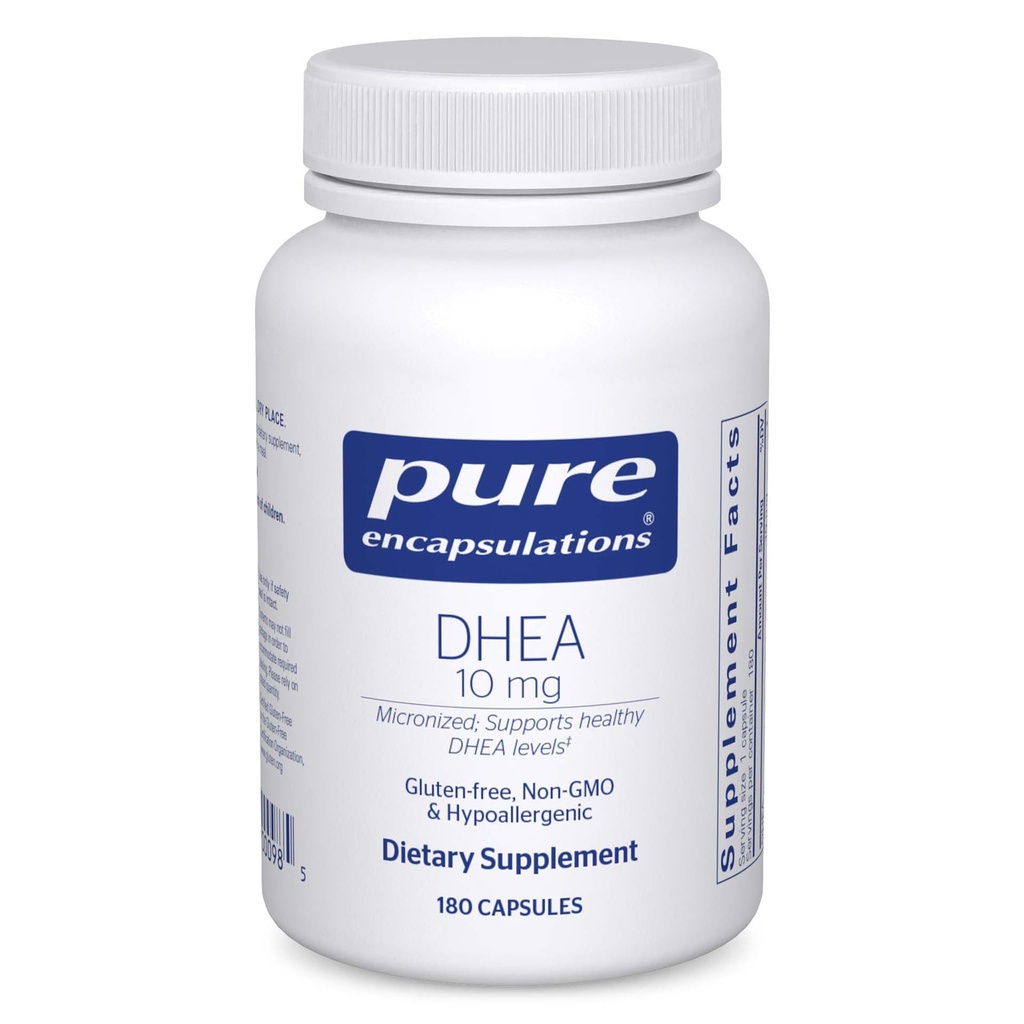 Καθαρές Εντοπίσεις DHEA 10 mg - Συμπλήρωμα Επινεφριδίων για Ανοσολογική Υποστήριξη, Μεταβολισμός & Ορμονική Ισορροπία - με Μικρονωμένο DHEA - 180 Καψάκια