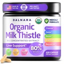 Milk Thistle Capsules 120 Counts, Premium Herbal Liver Support Formula, Non-GMO and Third-Party Tested, Supports Natural Detox, Cleanse & Repair