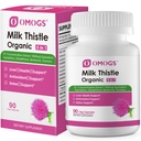 OMOGS Organic Milk Thistle, Herbal Liver Support Milk Thistle Supplement, with Dandelion Root, Glutathione, Berberine HCL &Turmeric, Support Liver Cleanse Detox & Repair, 90 Capsules