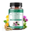 GREENPEOPLE Lymph-Liver Cleanse Detox & Repair - Εκχύλισμα Γάλα Δύναμης 30X - Τυποποιημένο και συμπυκνωμένο 80% σιλιμαρίνη w/Vitamin,95% κουρκουμινοειδή & 17+Λιβερικά θρεπτικά συστατικά υγείας Vegan 120CT