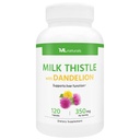 ML Naturals Γάλα Γαϊδουράγκαθο & Dandelion Extract – 250mg Γάλα Γαϊδουράγκαθο, 100mg Ρίζα Dandelion (Per Serving) 120 Κάψουλες