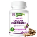 Γάλα Thittle Liver Cleanse Detox & Repair Support Organic Supplement, 12000 Mg 120 Day 30X Seed Extract with Silymarin, MD Super Ultra Herbal Kidney Lung Renew Aid Health Formula Pills, 120 Caps