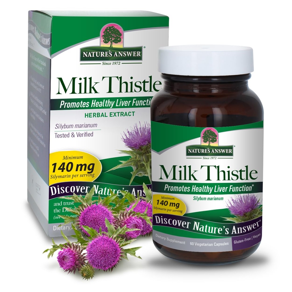 Nature's Answer Milk Thistle, 60 Vegetarian Capsules