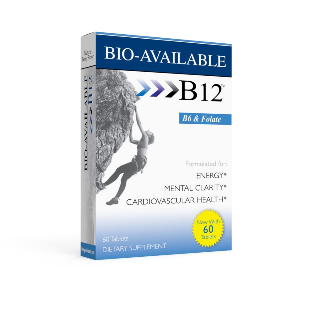 Wellgenix Bio Available Daily Multivitamins (60 ct) - Focus Support Formula with Vitamins Methyl B12, B6, Folate & Biotin - Υπογλώσσια Ενέργεια & Συμπλήρωμα Διατροφής για την Ανοσολογική & Συνολική Υγεία