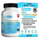 BestBreath Probiotic MAX - 40 δισεκατομμύρια CFU - Υποστήριξη για τα δόντια, τσίχλες, αυτί, μύτη, λαρύγγι & Digestive υγεία - 60 κάψουλες (1)